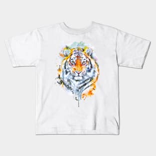 Handsome Tiger Head Portrait Kids T-Shirt